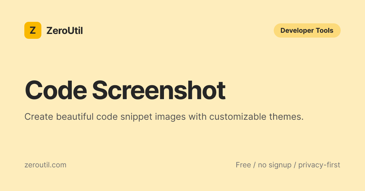 Code Screenshot - Beautiful Code Snippet Images
