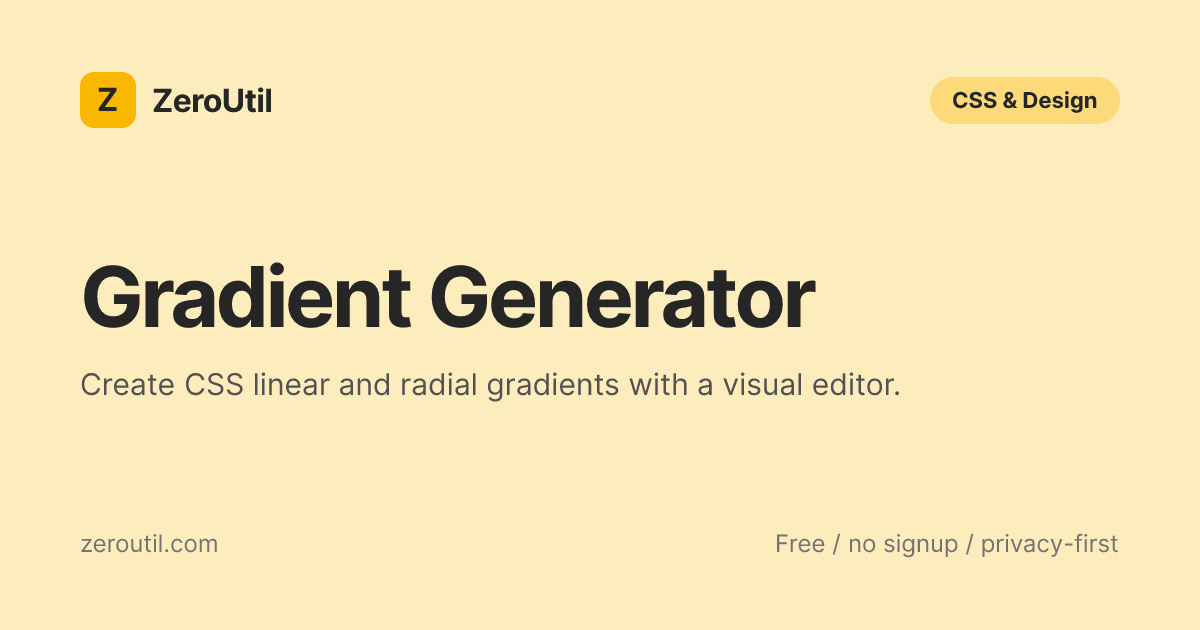 CSS Gradient Generator - Free Online Gradient Maker