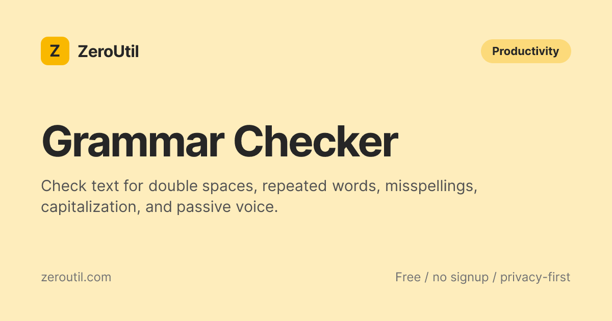 Grammar Checker - Free Online Grammar & Spelling Tool